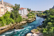 Mostar, Bosnien, Fluss, Neretva, Wasser.
