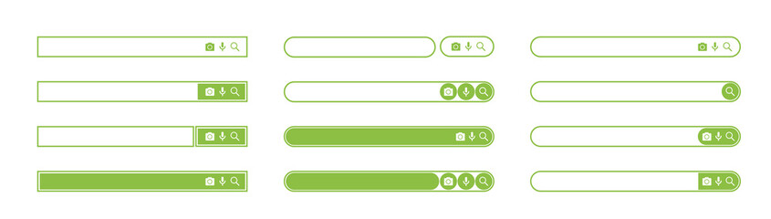 Wall Mural - search bar design element. search bar for website and user interface, mobile apps. vector illustrati