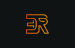 ER Letter Logo Design. Creative Modern E R Letters icon vector Illustration.