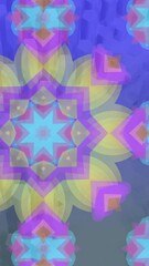 Wall Mural - animation of moving columns over moving shapes