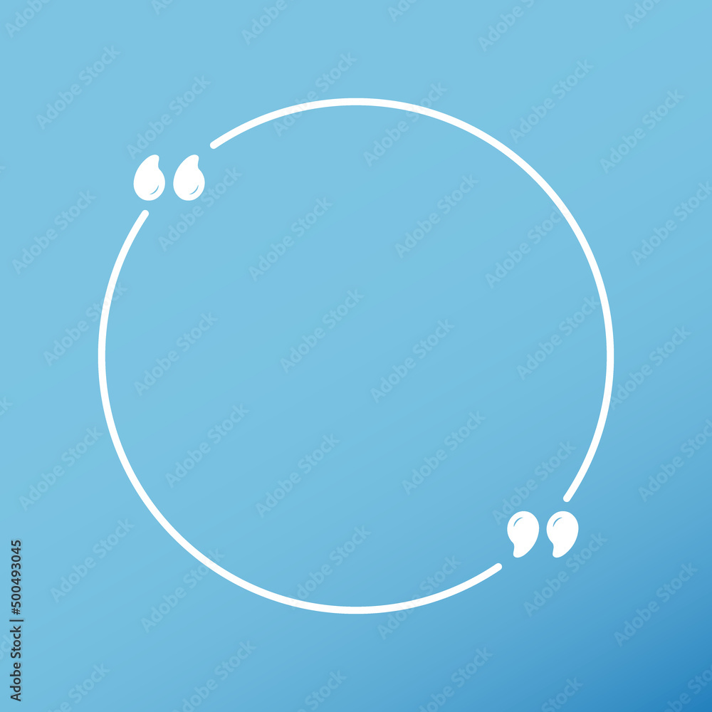 Vector template blank rectangle quote. Speech box with bracket. Empty ...