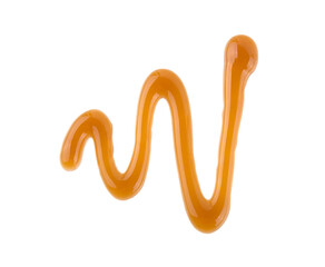 Wall Mural - caramel isolated on white background