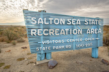 Salton Sea State Recreation Area Sign