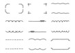 手書きのシンプルなフレームセット（デコボコの線）