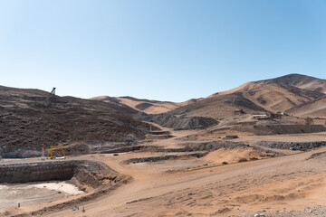 view from the lookout point of the san jose mine, chile