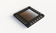 3D Rendering of semiconductor chip with studio lighting