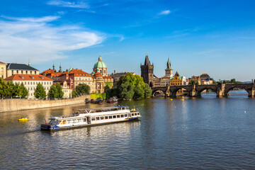 Canvas Print - Panoramic view of Prague