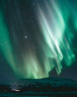 northern lights aurora borealis winter landscape