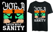 Yoga for my sanity typography t-shirt design, yoga, meditation