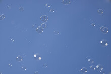 Gorgeous Bubbles Floating Into The Sky