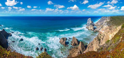 Atlantic ocean coast in Portugal