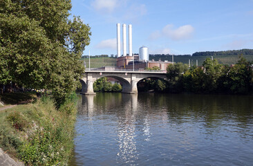 Fototapete - Heizkraftwerk bei Wuerzburg