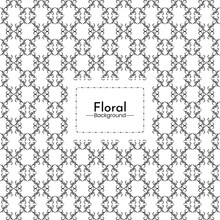 Black White Floral Background Pattern Vector Graphics Design Premium Vector
