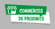 Logo commerces de proximité.