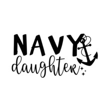 Navy Daughter Vector Design 