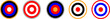 © Paolo - Target set icon. Target vector icons. Goal.Set of goals. Targets different shapes and color. Archery target.