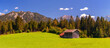 Old wooden hut Alps Bavaria Germany