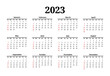 © dniprodd - Calendar for 2023 isolated on a white background