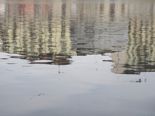 Poster - blue water surface background