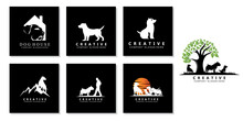 Dog Logo Icon Vector, Loyal And Cute Animal, Inspiration, Template