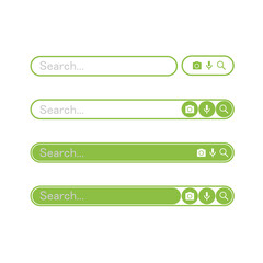 Wall Mural - search bar design element. search bar for website and user interface, mobile apps. vector illustrati