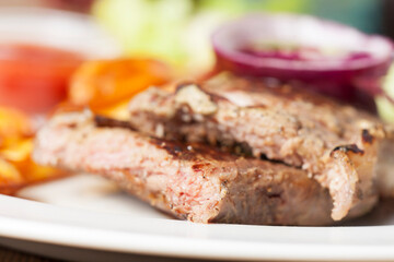 Wall Mural - steak closeup