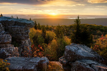 Scenic Sunrise, Fall Foliage,Dolly Sods Wilderness, West Virginia