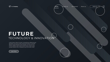 Flat design web page templates of graphic design, website design and development, social media, business service. Modern black vector illustration concepts for website and mobile website development