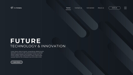 Flat design web page templates of graphic design, website design and development, social media, business service. Modern black vector illustration concepts for website and mobile website development