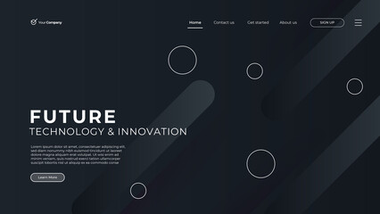 Flat design web page templates of graphic design, website design and development, social media, business service. Modern black vector illustration concepts for website and mobile website development