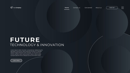 Flat design web page templates of graphic design, website design and development, social media, business service. Modern black vector illustration concepts for website and mobile website development