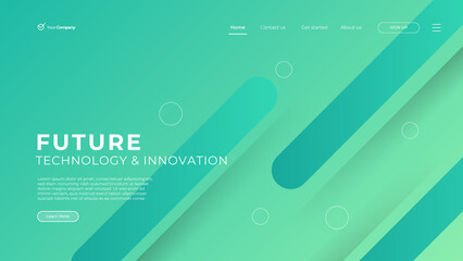 Flat design web page templates of graphic design, website design and development, social media, business service. Modern turquoise vector illustration concepts for website and mobile website