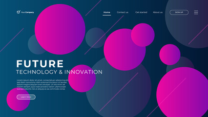 Wall Mural - web design. website landing page for monitor, laptop, tablet, phone. creating ui ux website design. 