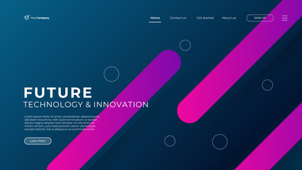 Wall Mural - web design. website landing page for monitor, laptop, tablet, phone. creating ui ux website design. 