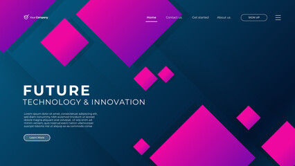 Wall Mural - web design. website landing page for monitor, laptop, tablet, phone. creating ui ux website design. 