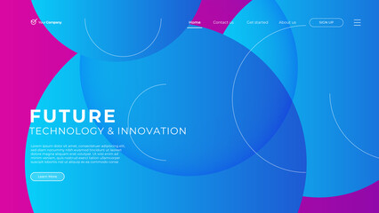Wall Mural - web design. website landing page for monitor, laptop, tablet, phone. creating ui ux website design. 