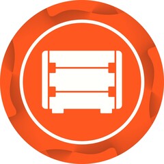 Poster - Unique Carbon Heater Vector Glyph Icon