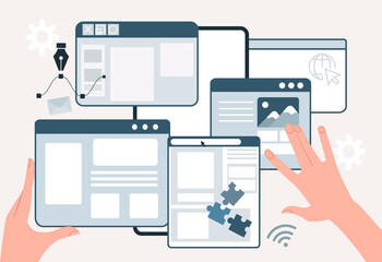 Wall Mural - ui ux design