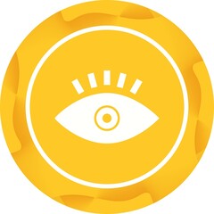 Canvas Print - Unique Eye Vector Glyph Icon