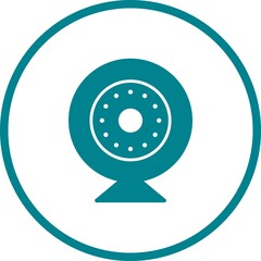 Sticker - Unique Security Camera Vector Glyph Icon