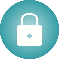 Sticker - Unique Lock Vector Glyph Icon