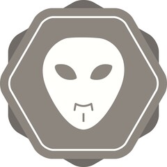 Poster - Unique Mask Vector Glyph Icon