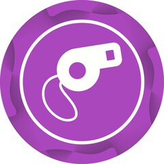 Wall Mural - Unique Whistle Vector Glyph Icon