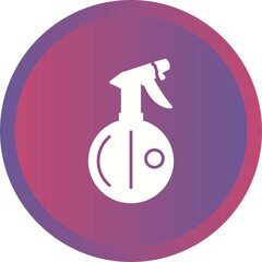 Poster - Unique Water Spray Bottle Vector Glyph Icon