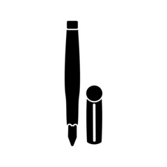 Poster - Unique Fountain Pen Vector Glyph Icon