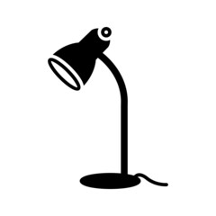 Wall Mural - Unique Office Lamp Vector Glyph Icon