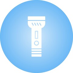 Sticker - Unique Flashlight Vector Glyph Icon