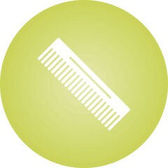 Canvas Print - Unique Comb Vector Glyph Icon