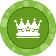 Poster - Unique Crown Vector Glyph Icon