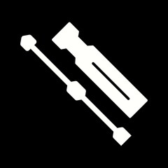 Canvas Print - Unique Screwdriver Vector Glyph Icon